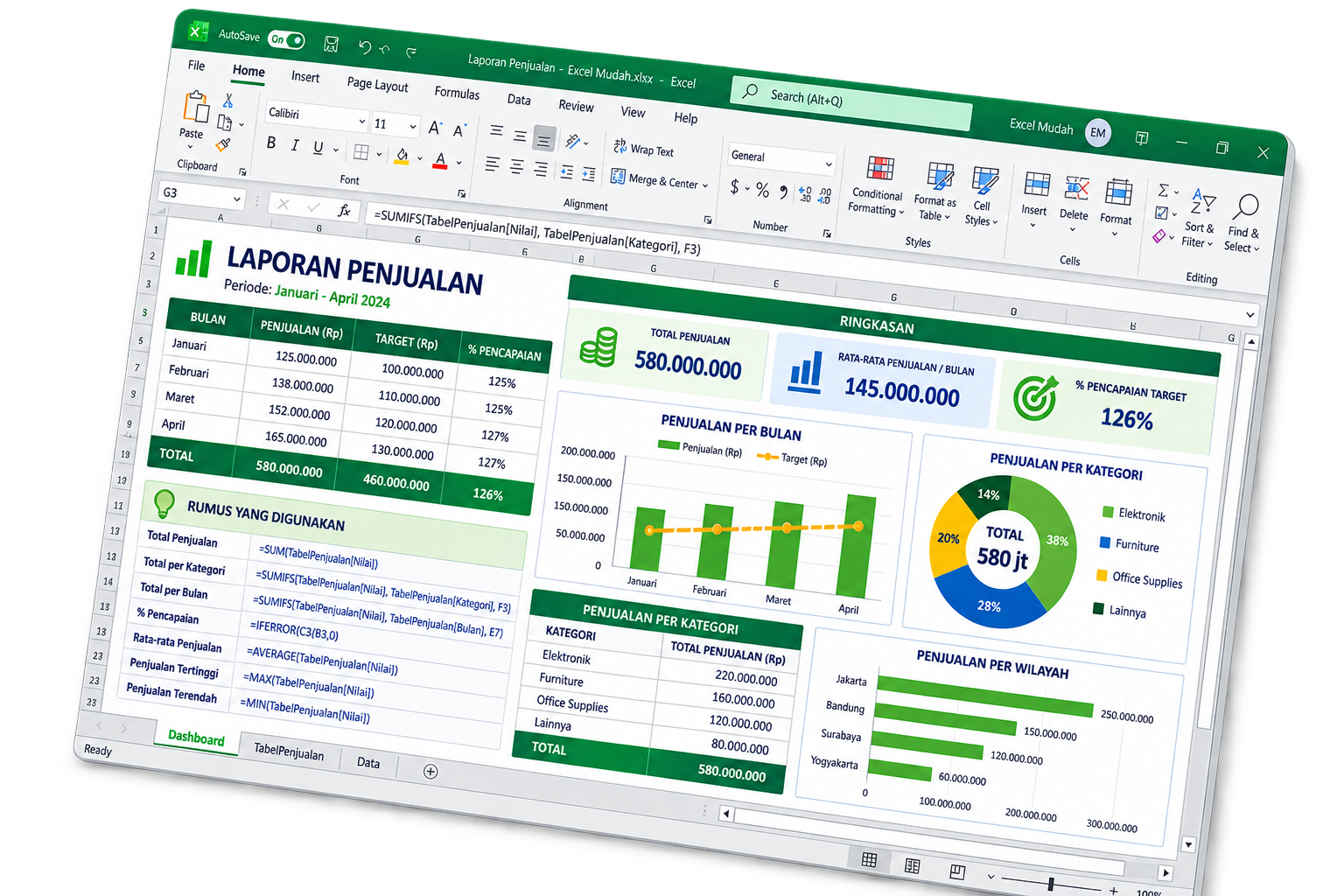 Training Excel Intermediate untuk meningkatkan kemampuan Excel