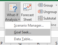Tutorial Goal Seek Tutorial Goal Seek